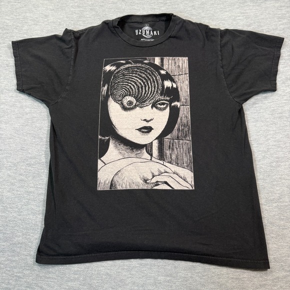 Ripple Junction Other - Ripple Junction T-Shirt Men L Black Uzumaki Spiral Horror Manga Junji Ito